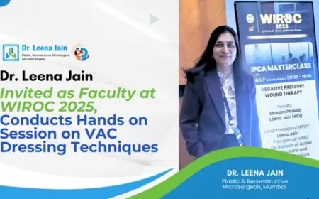 Dr. Leena Jain Invited as Faculty at WIROC 2025, Conducts Hands-on Session on VAC Dressing Techniques