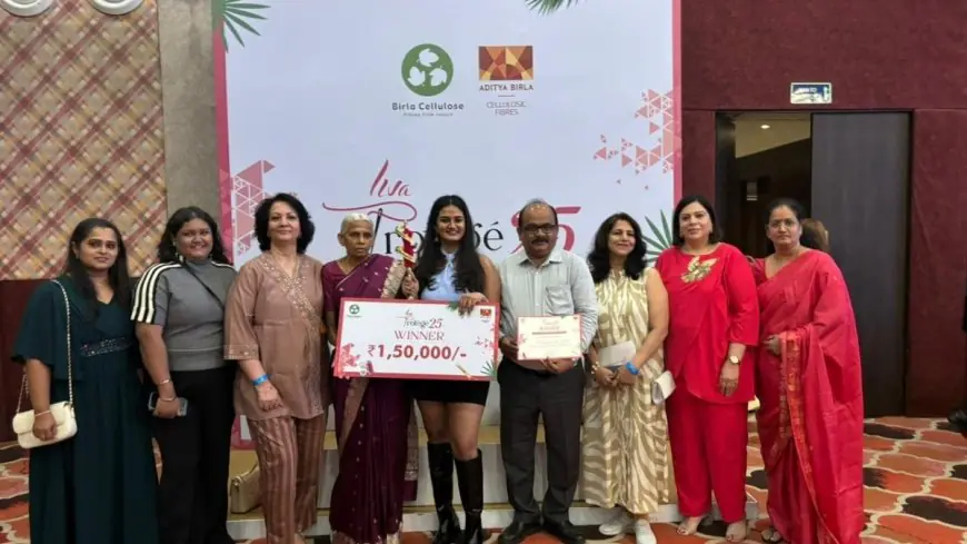 Vasai Girl Wins National Fashion Title with Collection Refreshing Heritage Textiles