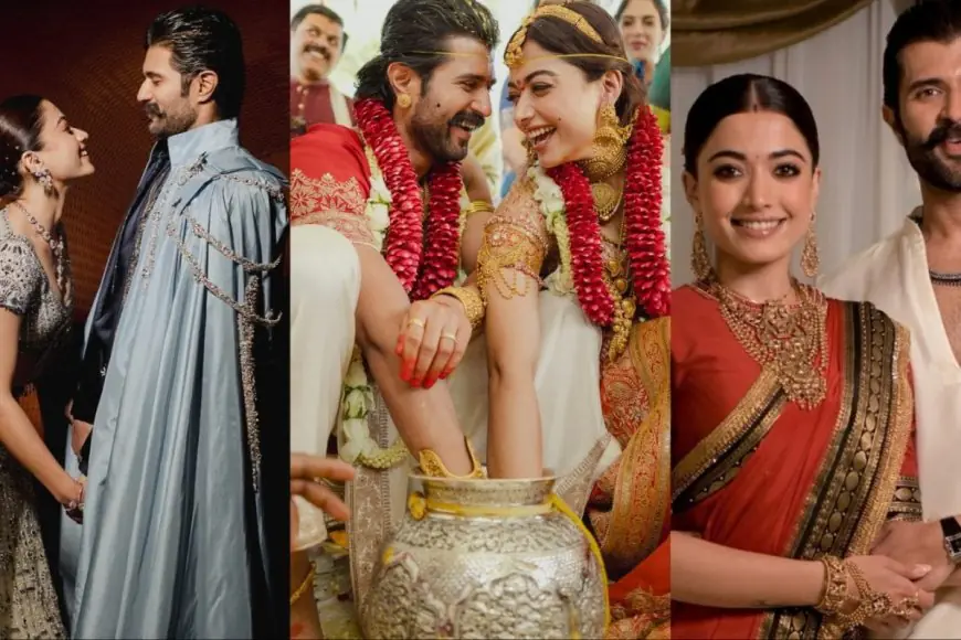 Silks, Temple Motifs, And Classic Sarees: Inside Rashmika Mandanna And Vijay Deverakonda's Wedding Style