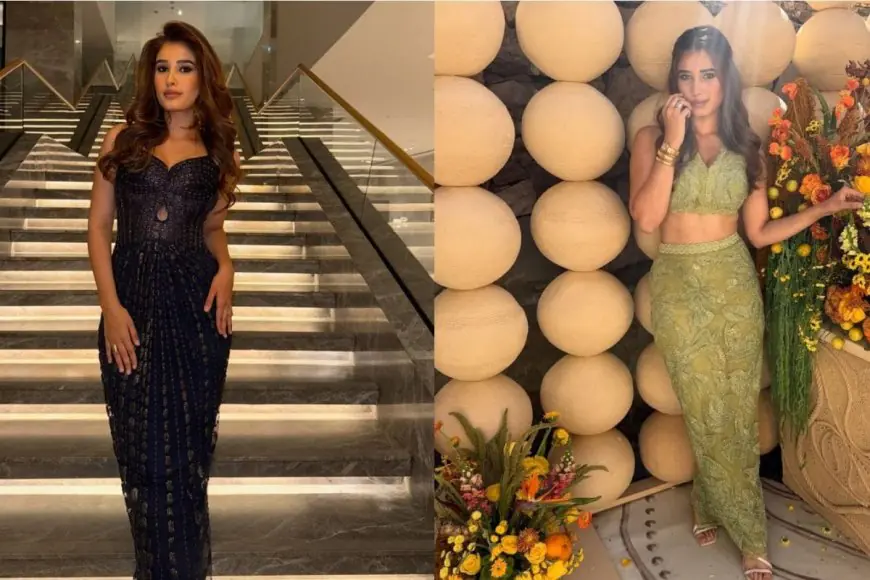 Rasha Thadani Is The Perfect Muse In Roseroom Pastels And Rohit Gandhi–Rahul Khanna Couture