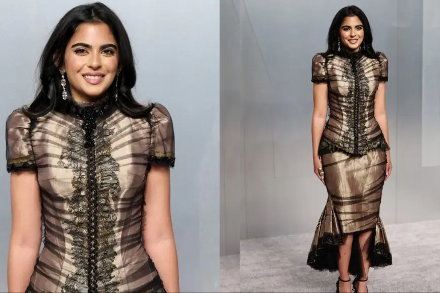 Isha Ambani Trades Spring Florals For Black Gothic Glam At Oscars After Party