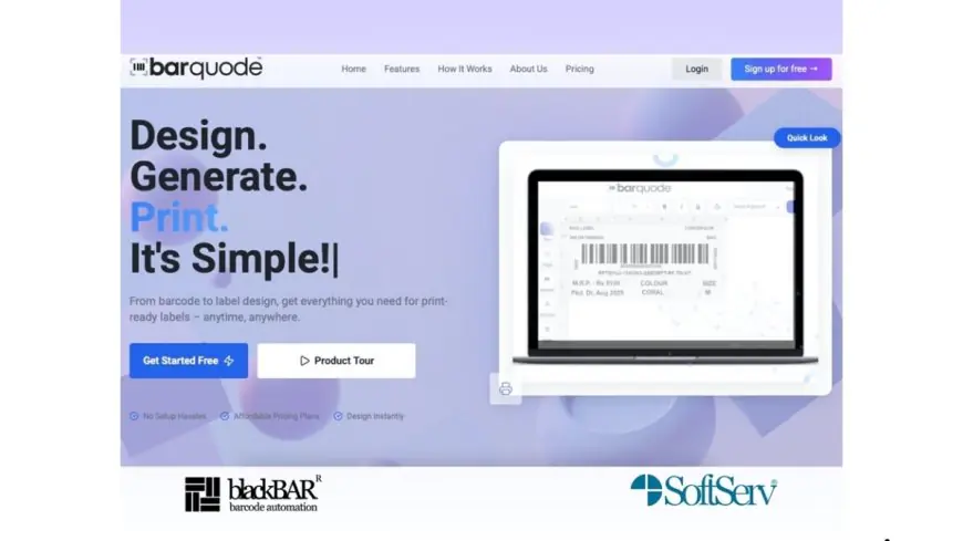 From Consumables to SaaS: SoftServ Launches BARQUODE for Barcode Label Design
