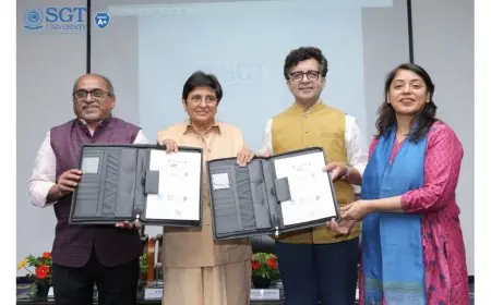SGT University Signs Strategic MoU with Dr. Kiran Bedi’s Foundations to Strengthen Ethical Leadership and Experiential Learning