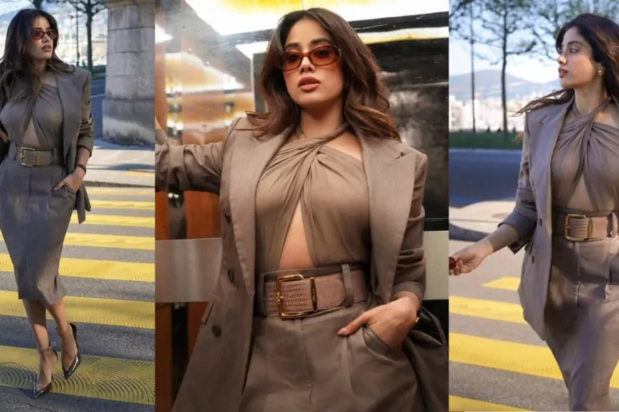 Janhvi Kapoor Serves Serious Boss Lady Vibes In Jaw-Dropping Monochrome Elie Saab Ensemble